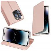 Dux Ducis Skin Pro denarnica ovitek za iPhone 15 Pro - Roza