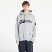 Mikina A BATHING APE Baseball Logo Relaxed Fit Pullover Hoodie UNISEX Gray M