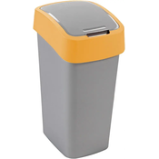 CURVER koš za smeti Pacific Flip bin (50l), rumen-srebrn