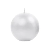 shumee Kovinska sveča Krogla, biserna, 8 cm (1 paket/6 kosov)