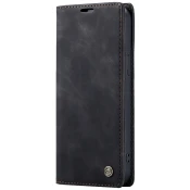 CaseMe Futrola preklopna za iPhone 14 Pro, koža, crna - Flip Leat. Phone Case iPhone 14 Pro