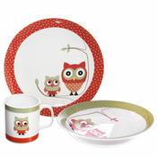 3-dijelni djecji porculanski blagovaonski set Orion Owl