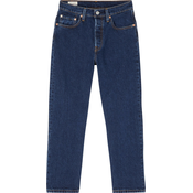 LEVIS Kavbojke 501 CROP, modra