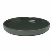 Temno zelen keramičen krožnik Blomus Pilar, o 14 cm