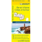 Cotes-dArmor, Ille-et-Vilaine - Michelin Local Map 309