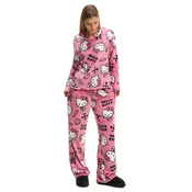 Cropp - Pidžama s natpisom Hello Kitty - ružicasta