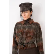 RUSLAN BAGINSKIY baretka s šiltom ženska volnenka Print Baker Boy Cap