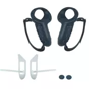 Meta Quest 3 – Silikonska zaštitna navlaka za kontrolere s anti-slip gripom i poklopcem baterije - Crna
