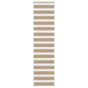 Zebra zavjesa Pješcano smeda 60x200 cm Širina tkanine 55,9 cm Poliester