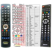 General MEDION MD21124, MD21174, MD30457, MD30348 - compatible General-branded remote control