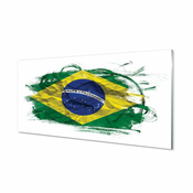 tulup.si Stenska plošča za kuhinjo Zastava brazilije 140x70 cm