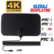Sobna Antena za TV - Digitalna HDTV Antena za Besplatne Kanale