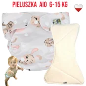 shumee NappiMe AIO žep za večkratno uporabo bambusovi zajčki