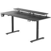 Ultradesk gaming radni stol Highlander XXL (72-117cm), crni