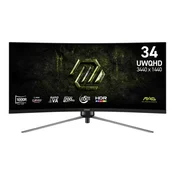 MSI MAG/345CQRF E20/34/VA/UWQHD/200Hz/0,5ms/črna/3R MAG 345CQRF E20