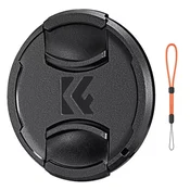 K&F 58MM Lens Cap printed with KF logo with anti-lost string, individually packaged in OPP bag