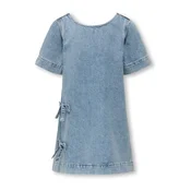 KIDS ONLY Obleka KOGGIGI BOW moder denim