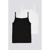 U.S. Polo Assn. Set majica za devojcice US1672, 2 komada, Crna i bela