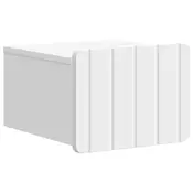 vidaXL Stenski nočni omarici Bela 33 x 34,5 x 24 cm Inženirski les