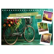 Faszination Fahrrad - coole Sprüche (Tischkalender 2026 DIN A5 quer), CALVENDO Monatskalender