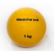 Medicinska žoga iz PVC, gladka stena, 1 kg PLASTO