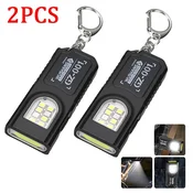 KJB Polnilna ročna LED/COB svetilka USB-C, 2 kosa