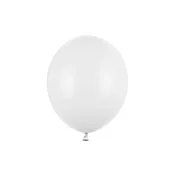 PartyDeco Močni lateks baloni, beli, pastelno čisto bela, 30 cm, 100 kosov.
