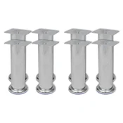 Noge za kauc 8 kom okrugle kromirane 180 mm