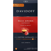 Davidoff Rich Aroma aluminijaste kapsule za Nespresso 10 kos