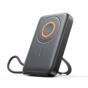 Joyroom JR-PBM02 Powerbank 10000mAh 3v1 MagSafe z kablom - črn