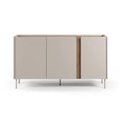 Kremno bela/naravna komoda v hrastovem dekorju 150x82,5x40,5 cm Lucile – Marckeric