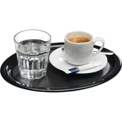APS servirni pladenj ovalni 28,5 x 21,5 cm melamin, črn
