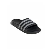 ADIDAS SPORTSWEAR Nizki natikači ADILETTE AQUA črna / srebrna