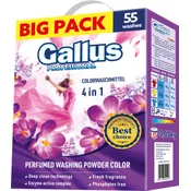 Gallus pralni prašek Color Box, 55 odmerkov, 3,05 kg