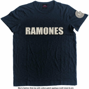 Ramones Unisex Fashion majica Logo & Presidential Seal (Applique Motifs) M