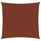 Vidaxl Senčno jadro oksford blago kvadratno 4,5x4,5 m terakota