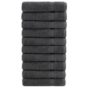 Vidaxl Premium brisače SOLUND 10 kos antracit 70x140 cm 600 g/m2