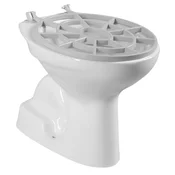 Samostoječe keramično pomivalno korito z rešetko, 36x54 cm, S-trap, belo - Bela - 36,5x39,4x54 cm - CREAVIT - 24 - Keramika - 365 - 395 - 540 - 14