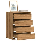 shumee vidaXL Predalnik, Artisan hrast, 60x41x76 cm, Material na osnovi lesa