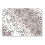 Decormat Podloga za stol Blue roses 120x90 cm 15 cm