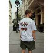 Innovation X Oversized Majica Unisex - Bela Cherry