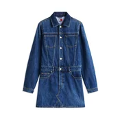 Tommy Jeans Dolga srajca ARCHIVE modra
