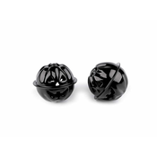 Noč čarovnic z bučami O30, 40 mm - (O30 mm) črna (10 kosov)