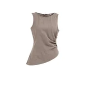 WE Fashion Bluza temno rjava/pikčasto rjava