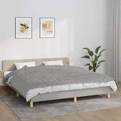 vidaXL vidaXL Obtežena odeja siva 155x220 cm 11 kg blago, (20768818)