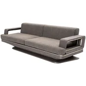 Casa Padrino luxury sofa gray/silver 270 x 94 x H. 76 cm - Living room sofa - Hotel sofa - Living room furniture - Living room furnishings - Hotel furniture - Luxury furniture