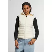 Womens ultra-light quilted vest cream