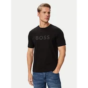 BOSS Majica Logo 50566504 Črna Regular Fit