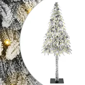 Vidaxl Božično drevo med 300 LED z stojalom Bela 210 cm PE in jeklo
