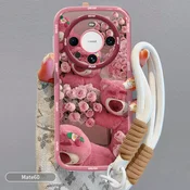 Yingkaida Maska za mobilni telefon Huawei Mate 60, Roza
